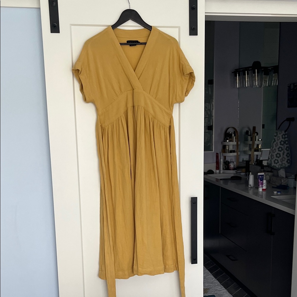 Hatch maternity mustard wrap dress size 1